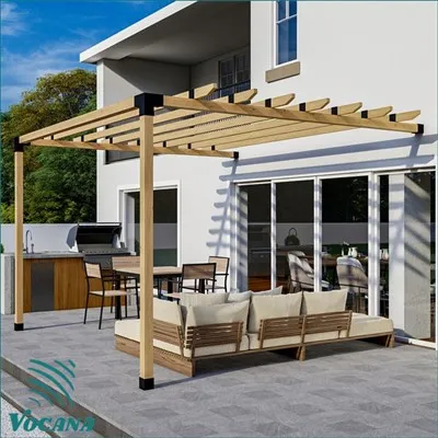 Gartenpergola mit Dach